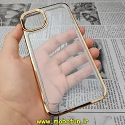 قاب گوشی iPhone 11 آیفون طرح پشت طلق شیشه ای شفاف اورجینال برند CASE MATE طلایی کد 410