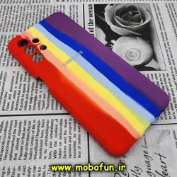 قاب گوشی Galaxy A13 4G سامسونگ سیلیکونی اورجینال سورا SORA پاک کنی رنگین کمانی آبرنگی درجه یک زیربسته محافظ لنز دار کد 420
