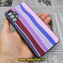 قاب گوشی Galaxy A13 4G سامسونگ طرح هارد HARD رنگین کمانی آبرنگی پشت سیلیکونی محافظ لنز دار کد 444