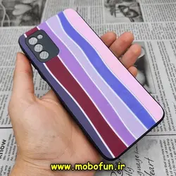 قاب گوشی Galaxy A02S - Galaxy A03S سامسونگ طرح هارد HARD رنگین کمانی آبرنگی پشت سیلیکونی محافظ لنز دار کد 330