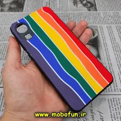 قاب گوشی Galaxy A03 Core سامسونگ طرح هارد HARD رنگین کمانی آبرنگی پشت سیلیکونی محافظ لنز دار کد 96