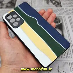 قاب گوشی Galaxy A33 5G سامسونگ طرح هارد HARD رنگین کمانی آبرنگی پشت سیلیکونی محافظ لنز دار کد 309