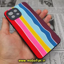 قاب گوشی Mi 11 Lite 4G - Mi 11 Lite 5G - Mi 11 Lite NE شیائومی طرح هارد HARD رنگین کمانی آبرنگی پشت سیلیکونی محافظ لنز دار کد 414