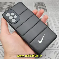 قاب گوشی Galaxy A53 5G سامسونگ طرح دار پافر چرمی محافظ لنز دار نایکی NIKE کد 414