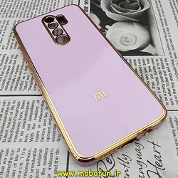 قاب گوشی Xiaomi Redmi Note 8 Pro شیائومی طرح ژله ای مای کیس گلد لاین دور طلایی محافظ لنز دار یاسی کد 542