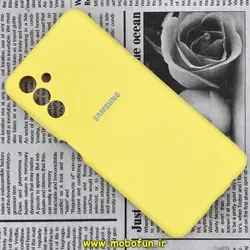 قاب گوشی Galaxy A04S - Galaxy M13 4G - Galaxy F13 سامسونگ سیلیکونی اورجینال سورا SORA پاک کنی درجه یک زیربسته زرد محافظ لنز دار کد 86