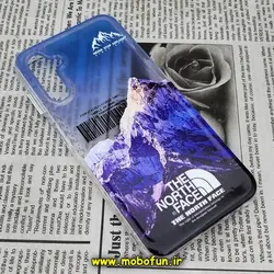 قاب گوشی Galaxy A14 4G - Galaxy A14 5G سامسونگ طرح پشت طلق پرینت برجسته دکمه کرومی THE NORTH FACE کد 25