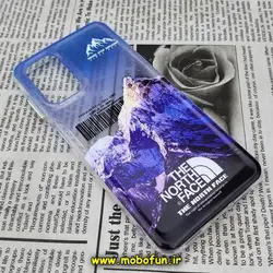 قاب گوشی Galaxy A13 4G سامسونگ طرح پشت طلق پرینت برجسته دکمه کرومی THE NORTH FACE کد 532