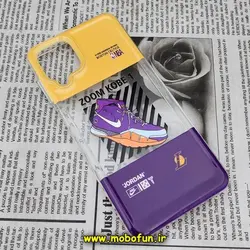 قاب گوشی Galaxy A12 - Galaxy M12 - Galaxy F12 سامسونگ طرح پشت طلق پرینت برجسته دکمه کرومی جردن نایکی NIKE NBA کد 1086