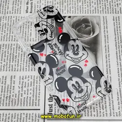 قاب گوشی Galaxy A04S - Galaxy M13 4G - Galaxy F13 سامسونگ طرح پشت طلق پرینت برجسته دکمه کرومی میکی موس کد 97