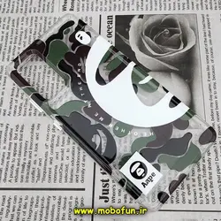 قاب گوشی Galaxy S20 FE سامسونگ طرح پشت طلق پرینت برجسته دکمه کرومی چریکی کد 442