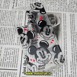 قاب گوشی Xiaomi 12T - Xiaomi 12T Pro - Redmi K50 Ultra شیائومی طرح پشت طلق پرینت برجسته دکمه کرومی میکی موس کد 46