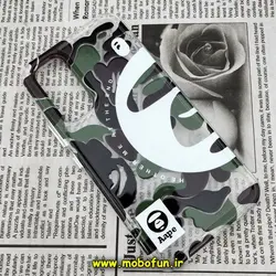 قاب گوشی Galaxy A54 5G سامسونگ طرح پشت طلق پرینت برجسته دکمه کرومی چریکی کد 33