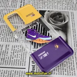 قاب گوشی Galaxy A53 5G سامسونگ طرح پشت طلق پرینت برجسته دکمه کرومی نایکی جردن NIKE NBA کد 532