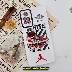 قاب گوشی Redmi Note 11 Pro 4G - Redmi Note 11 Pro 5G شیائومی فانتزی ژله ای طرح نایکی جردن NIKE محافظ لنز دار کد 448