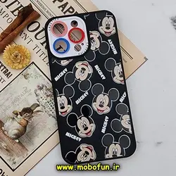 قاب گوشی iPhone 14 Pro Max آیفون فانتزی ژله ای طرح کارتونی میکی موس محافظ لنز دار کد 160
