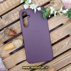 قاب گوشی Galaxy A54 5G سامسونگ اورجینال چرمی لدرکیس Leather Case بنفش کد 52