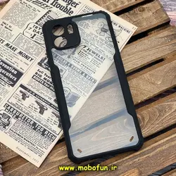 قاب گوشی Redmi A1 Plus - Redmi A2 Plus شیائومی آیپکی iPaky طرح پشت طلق شفاف دور ژله ای مشکی کد 56