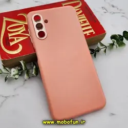 قاب گوشی Galaxy A04S سامسونگ سیلیکونی متال کیس محافظ لنزدار گلبهی کد 116