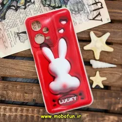 قاب گوشی Redmi Note 12 Pro 5G شیائومی طرح چاپ سه بعدی 3D پافر کارتونی محافظ لنز دار کد 52