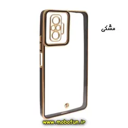قاب گوشی Redmi Note 10 Pro 4G - Redmi Note 10 Pro Max شیائومی طرح الکتروپلیتینگ ژله ای شفاف اورجینال یونیک کیس Unique Case محافظ لنز دار مشکی کد 507