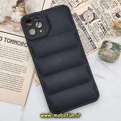 قاب گوشی iPhone 11 Pro Max سامسونگ سیلیکون ژله ای پافر PC زیر بسته محافظ لنز دار مشکی کد 512