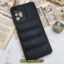 قاب گوشی Galaxy A04S سامسونگ سیلیکون ژله ای پافر PC زیر بسته محافظ لنز دار مشکی کد 145