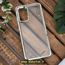 قاب گوشی Galaxy A32 4G سامسونگ طرح پشت طلق شیشه ای شفاف اورجینال برند FASHION CASE نقره ای کد 843