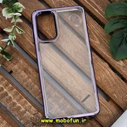 قاب گوشی Galaxy A13 4G سامسونگ طرح پشت طلق شیشه ای شفاف اورجینال برند FASHION CASE بنفش کد 618