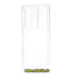 قاب گوشی Galaxy S23 Ultra سامسونگ طرح ژله ای شفاف بی رنگ ایربگ دار کپسولی محافظ لنز دار کد 120