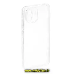 قاب گوشی Redmi A1 - Redmi A2 شیائومی طرح ژله ای شفاف بی رنگ ایربگ دار کپسولی محافظ لنز دار کد 21