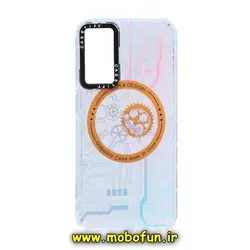 قاب گوشی Galaxy A24 4G سامسونگ طرح مگ سیف ضد ضربه هولوگرامی کیس تیفی CASETIFY نارنجی کد 45