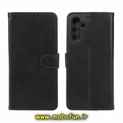 کیف گوشی Galaxy A04S سامسونگ مگنتی نیلکین NILLKIN طرح چرم کتابی محافظ لنزدار مشکی کد 184