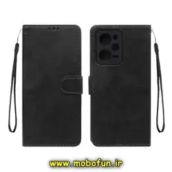 کیف گوشی Redmi Note 12 Pro 5G - Redmi Note 12 Pro Plus 5G - Poco X5 Pro شیائومی مگنتی نیلکین NILLKIN طرح چرم کتابی محافظ لنزدار مشکی کد 110