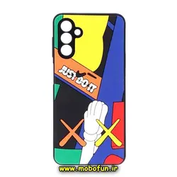 قاب گوشی  Galaxy A04S سامسونگ طرح سیلیکونی هارد سه بعدی برجسته محافظ لنزدار نایکی JUST DO IT کد 195