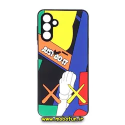 قاب گوشی Galaxy A14 4G - Galaxy A14 5G سامسونگ طرح سیلیکونی هارد سه بعدی برجسته محافظ لنزدار نایکی JUST DO IT کد 211