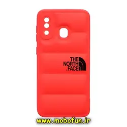 قاب گوشی Galaxy A20 - Galaxy A30 سامسونگ سیلیکون ژله ای پافر PC زیر بسته محافظ لنز دار THE NORTH FACE قرمز کد 548