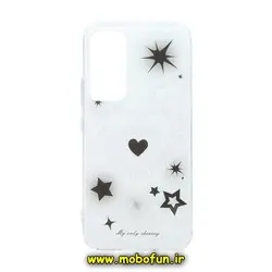 قاب گوشی Galaxy A54 5G سامسونگ طرح پشت طلق هولوگرامی اکلیلی براق IMD کپسولی کد 302