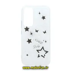 قاب گوشی Galaxy A54 5G سامسونگ طرح پشت طلق هولوگرامی اکلیلی براق IMD کپسولی کد 303