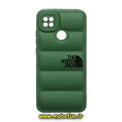 قاب گوشی Redmi 9C - Redmi 10A - Poco C3 شیائومی سیلیکون ژله ای North Face پافر PC زیر بسته محافظ لنز دار سبز کد 326