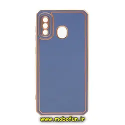 قاب گوشی Galaxy A20 - Galaxy A30 سامسونگ طرح ژله ای مای کیس گلد لاین دور طلایی محافظ لنز دار ایربگ دار کپسولی فیلی کد 571