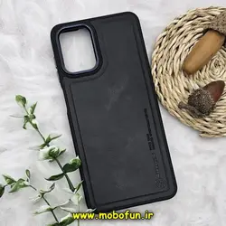 قاب گوشی Galaxy A12 - Galaxy M12 سامسونگ طرح چرمی کلاسیک HARD متال کیس نیلکین NILLKIN مشکی کد 1281