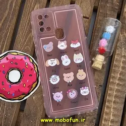 قاب گوشی Galaxy A21S سامسونگ طرح دار فانتزی عروسکی ژله ای شفاف محافظ لنز دار کپسولی (لاکچری) کد 749