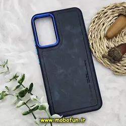 قاب گوشی Galaxy A34 5G سامسونگ طرح چرمی کلاسیک HARD متال کیس نیلکین NILLKIN سرمه ای کد 277