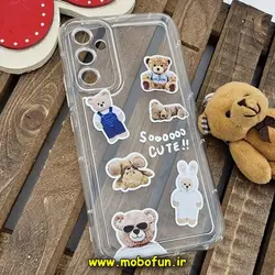 قاب گوشی Galaxy A34 سامسونگ طرح دار فانتزی عروسکی ژله ای شفاف محافظ لنز دار کپسولی (لاکچری) کد 272