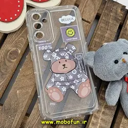 قاب گوشی Galaxy A34 سامسونگ طرح دار فانتزی عروسکی ژله ای شفاف محافظ لنز دار کپسولی (لاکچری) کد 270