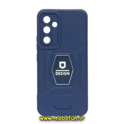 قاب گوشی Galaxy A34 5G سامسونگ طرح ضد ضربه بتمن فول ژله ای اورجینال DESIGN محافظ لنز دار سرمه ای کد 348