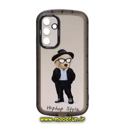 قاب گوشی Galaxy A54 5G سامسونگ طرح ژله ای شفاف بالشتی خرس تدی محافظ لنز دار کد 375