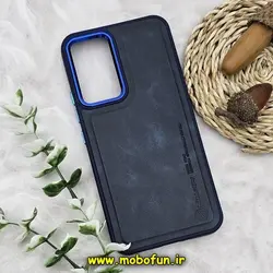 قاب گوشی Galaxy A54 5G سامسونگ طرح چرمی کلاسیک HARD متال کیس نیلکین NILLKIN سرمه ای کد 334