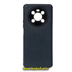 قاب گوشی Honor X9 4G آنر طرح ژله ای چرمی ساده گوزنی سرمه ای کد 12